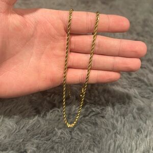 14K Gold Rope Chain 22 inch 3mm